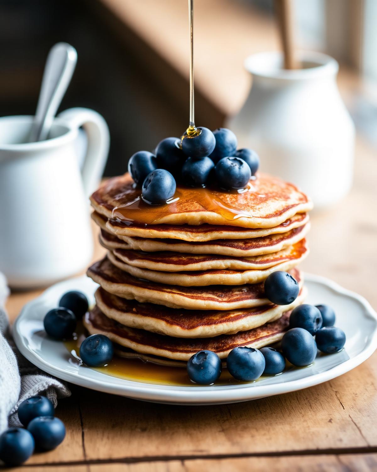 Pancakes with blueberries
