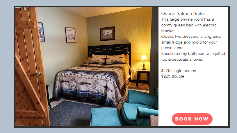 Queen Salmon Suite